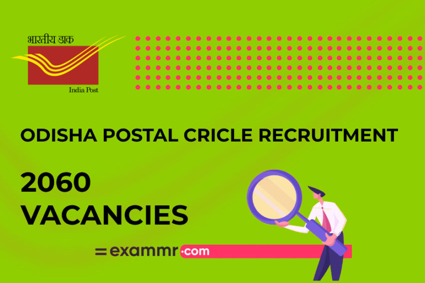 Odisha Postal Circle Recruitment: 2060 Gramin Dak Sevak Vacancies