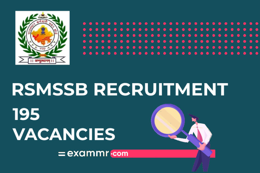 RSMSSB Recruitment: 195 ECG Technician Vacancies