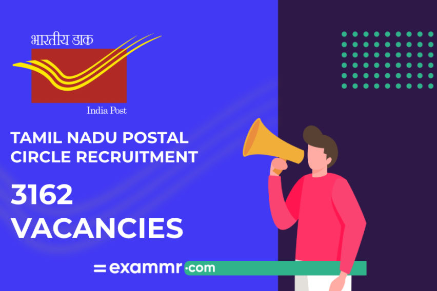 Tamil Nadu Postal Circle Recruitment: 3162 GDS Vacancies