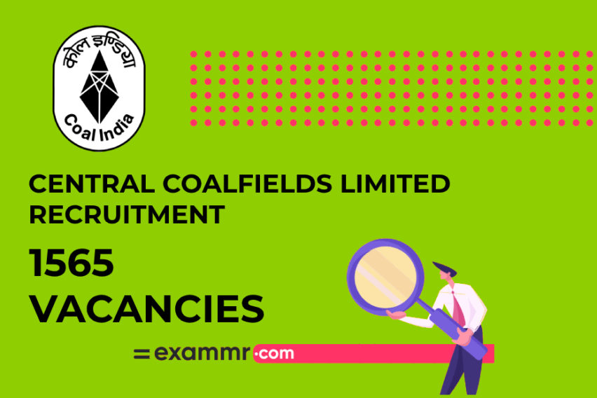 Central Coalfields Limited Recruitment: 1565 Trade Apprentice Vacancies