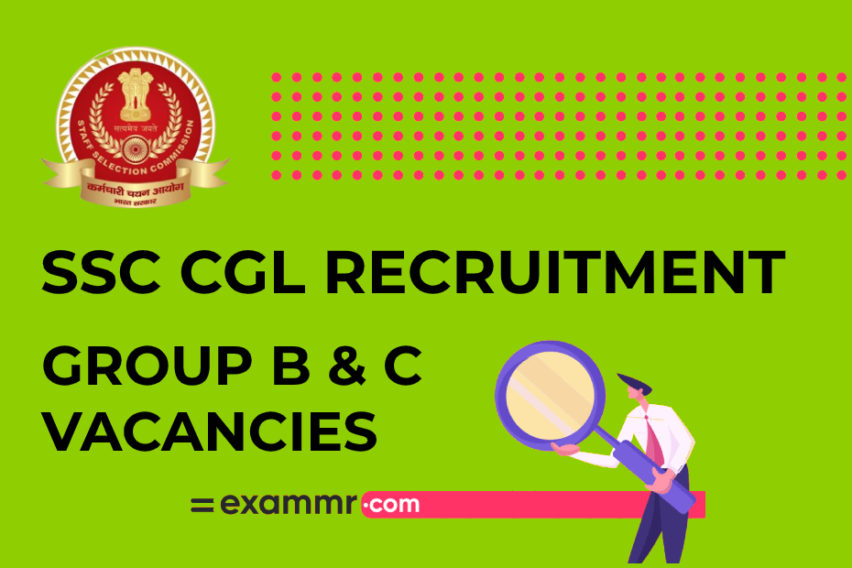 SSC CGL Recruitment: Group B & C Vacancies