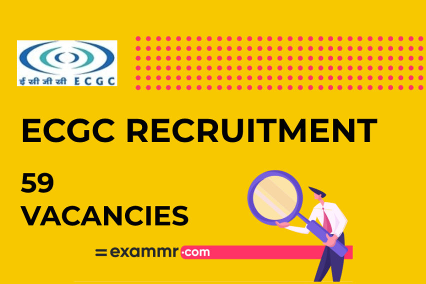 ECGC LTD Recruitment: 59 Probationary Officer Vacancies