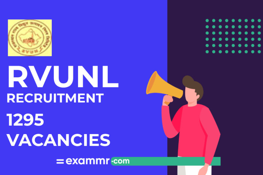 RVUNL Recruitment: 1295 Various Vacancies