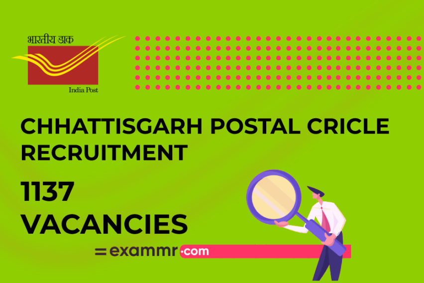 Chhattisgarh Postal Circle Recruitment: 1137 GDS Vacancies