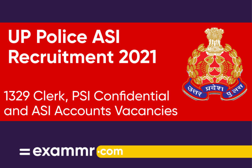 UP ASI Recruitment 2021: Notification Out For 1329 Confidential, Clerk and Accountant SI & ASI Posts