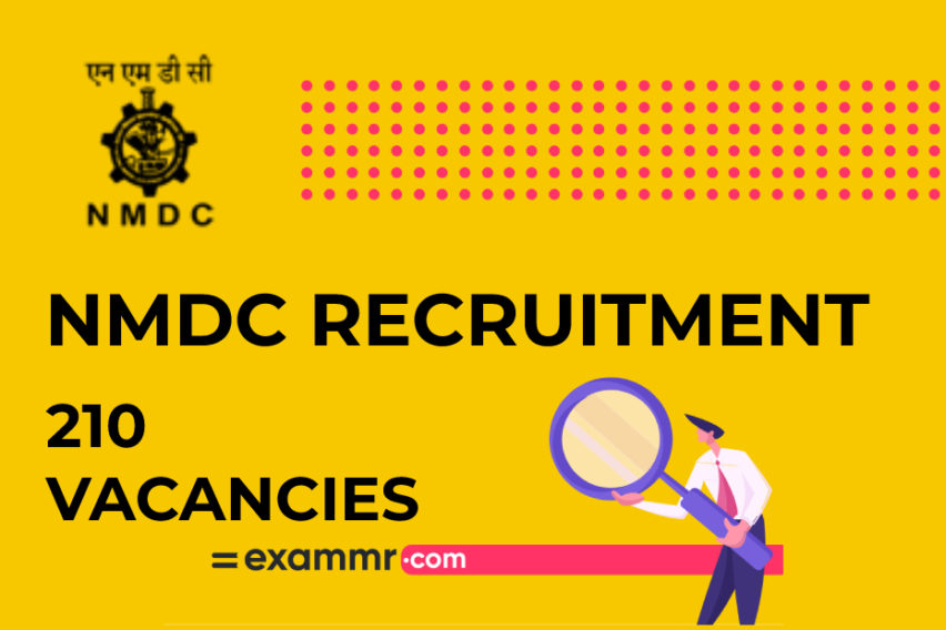 NMDC Ltd Recruitment: 210 Executive And Non-Executive Vacancies