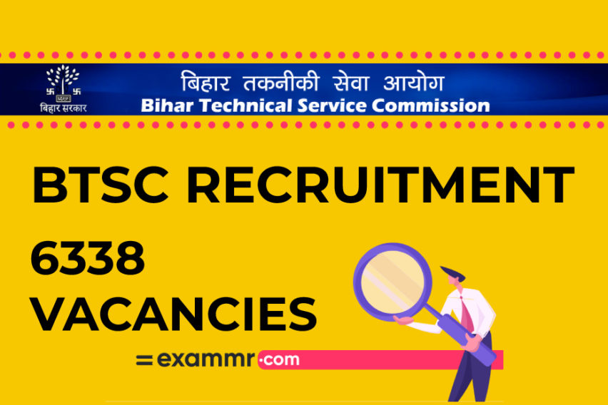 BTSC, Bihar Recruitment: 6338 Specialist & General Medical Officer Vacancies