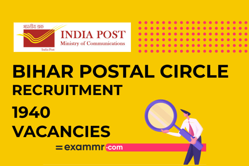 Bihar Postal Circle Recruitment: 1940 GDS Vacancies (Last Date Extended)