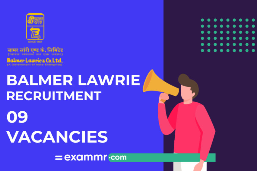 Balmer Lawrie Recruitment: 09 Head, Assistant Manager, And Other Vacancies