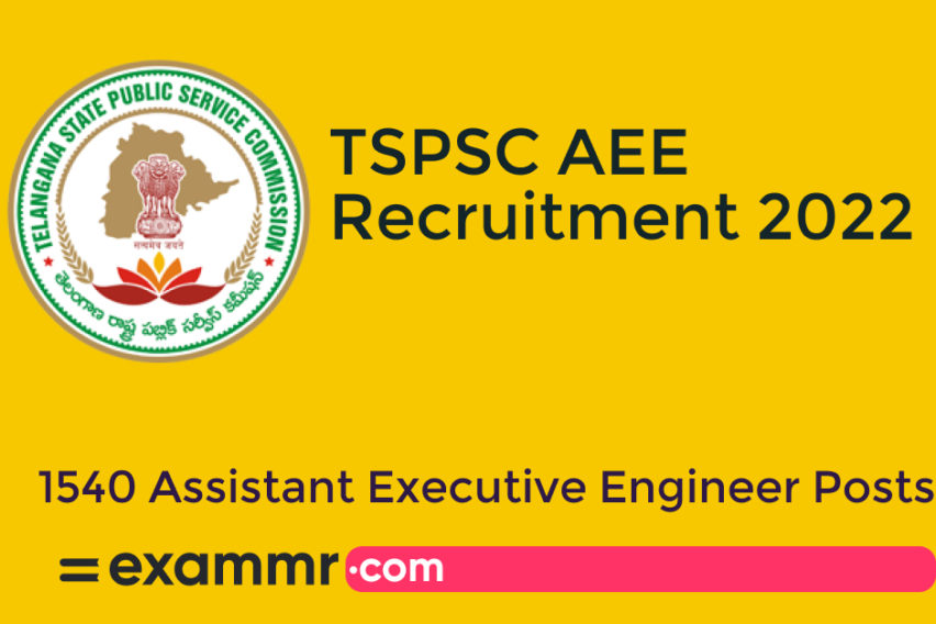 TSPSC AEE Recruitment 2022: Notification Out for 1540 Assistant Executive Engineer Posts