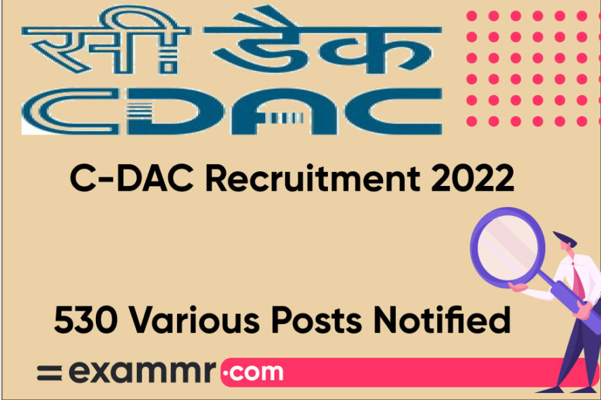 C-DAC Recruitment 2022: Notification Out for 530 Project Manager and Other Posts