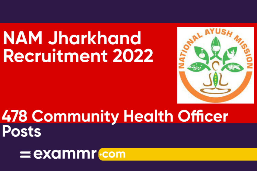 NAM Jharkhand Recruitment 2022: Notification Out for 478 Community Health Officer (CHO) Posts